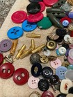 5  Lbs  huge Mix Lot Of Vintage Buttons Celluloid Bakelite  Brass  wood  metal
