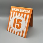 Whataburger Table Tent Number 15
