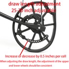 Compound Bow Dual-use Steel Ball Arrow 40-65lbs Short Axis Archery Hunting Rh Lh