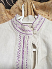 Ukrainian Folk Linen Shirt Mens Vintage Embroidered Vyshyvanka 100  Years