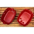 Vintage 1980s De Silva Italy Red Ceramic Baking Dishes Set Of 2 Tuscan Pottery