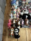 Lot 10 Wild Animal - Ty Beanie Boos Large Big Eyes Plush Stuffed Animals