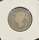 Canada 1872-h Twenty Five Cent Piece Sterling Silver Quarter Queen Victoria
