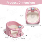 Baby Bath Seat For Babies 6 Months   Up With Thermometer  Non-slip Toddler Bath