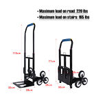 Portable Stair Climbing Folding Cart Climb Hand Truck Dolly All Terrain Stair