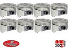 4 030  Bore Flat Top Cast Pistons W  Pins For Chevrolet Sbc 350 5 7l