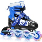  Adjustable Inline Skates For Kids Age 3-6 6 Medium - Big Kids  1 - 4 Us  Blue