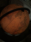 Vintage 16  Replogle Heirloom Wood Illuminated Lighted Floor World Globe