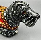 Vintage 1930 s Marx Wind-up Tin Litho Scottie Dog Toy W  Key   Leash Works 