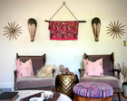 Textile Art Woven Wall Hanging Vintage Guatemalan Huipil Mexican Folk Art Decor