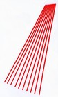 10 Pc 1 8    Diameter X 12    Long Fluorescent Orange Acrylic Plexiglass Plastic Rod
