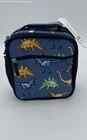 Pottery Barn Kids Mackenzie Classic Lunch Bag Blue Dinosaur Design  Nwt