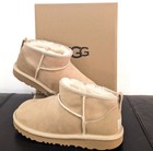 New In Box 100  Authentic Ugg Brand Kids Classic Ultra Mini Boots Sand