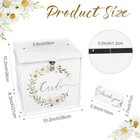 White Wedding Card Box With Lock Pvc Money Envelope Card Box For Wedding Rece   