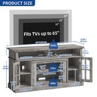 Farmhouse Tv Stand For Tvs Up To 65 Inch Entertainment Center With Power Outlets