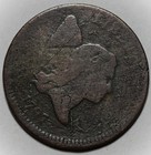 1797 Liberty Cap Half Cent - 1 Above 1 - Scratches  Us 1 2c Copper Coin