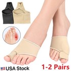 2 4x Big Toe Bunion Splint Straightener Corrector Foot Pain Relief Hallux Valgus