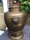 Vtg  3 Gal  Brass Asian Sonova coffee Urn Foo Dog Handles