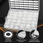 3989pcs White Flat Plastic Washers Spacers 36 Sizes White Nylon Flat Washers