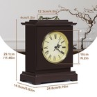 Antique Tabletop Clock With Safe Hidden Storage Space For Living Room Home Decor