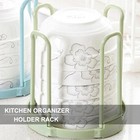 White Dinnerware Bowl Plate Racks Holder Plastic Drain Rack Dish Storage Display