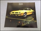 1974 Pontiac Firebird Formula And Transam Vintage Car Sales Brochure Catalog Set