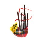 Miniature Bag Pipe Musical Instrument Realistic Ornament Bagpipe Gift Topper box
