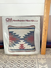 Vtg Columbia Minerva Needlepoint Pillow Kit 1977 Indian Abstract Unused Nos