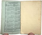 1883 Jerome Rice Cambridge Valley Seed Gardens Pocket Memo Book Calendar Ny Rare