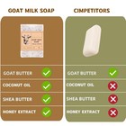 Honey Goat Milk Soap Bar Shea Butter Coconut Oil Triple Milled Moisturizing 100g