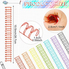 20 Pcs Cinch Wire Binding Wire Twin Loop Wire Binding Spines Spiral Ring Coil