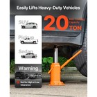 Uimoso Hydraulic Bottle Jack 20 Ton  44092 Lbs  High Lift For Vehicle Repairs