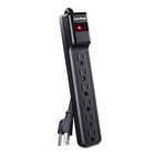 Csb604 Essential Surge Protector  900j 125v  6 Outlets  4ft Power Cord  Black
