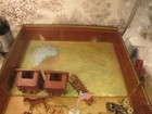 Marx 1960 s For Apache Play Set  Exceptional Metal Case Missing Some Pieces
