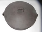 Dansk Flamestone Fluted Brown  older  3 Qt  Round Covered Casserole Unused Bin 