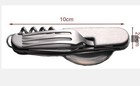 7-in-1 Stainless Steel Multi Function Camping Tool Utensils Knife Spoon Opener