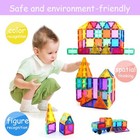 100 Pcs Magna Tiles Clear Colors Magnetic Building Toy Magnet Blocks Kids 3d