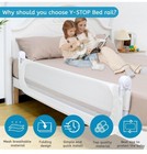 Y- Stop Bed Rail For Toddlers  Toddler Bed Rails For King Size 59  25  Grey