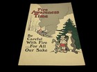 Fire Awareness Time Fire Prevention Poster Usa Mcm Forest Fire Collectible