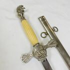 Antique Knights Of The Golden Eagle Sword W  Scabbard Kge Masonic Fraternal