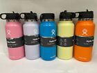 Hydro Flask Water Bottle 32oz  Stainless Steel  Wide Mouth Lid  With Straw Lid