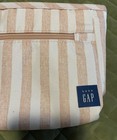 Baby Gap Pink   White Stripe Single  Stroller Organizer Bottle Holder Zip Pouch