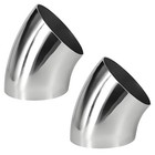 2 5  45 Degree Ss304 Stainless Steel Elbow  2 Pack  - Mandrel 45   2 5  2 Pack