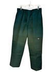 Dickies Mens Loose Fit Double Knee Cell Phone Pocket Work Pants Green 33x30 New