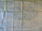 Vintage 1950 Hook Rug Pearl Mcgowan Sturbridge Burlap  maytime  Floral Print