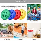  4 Pieces Seal Lid 5 Gallon Bucket Twist Lid Food Red  Yellow  Blue  Green