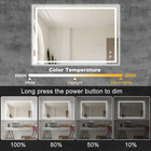 Dinglilighting Wall Mounted Mirror Lighted Led Vanity Mirror Bathroom Mirror