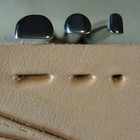 Stainless Barry King - 3-piece Smooth Steep Angle Beveler Set  leather Tools 