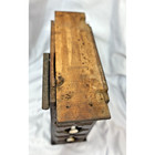 Antique 1897 White Treadle Sewing Machine Cabinet 3 Wood Drawers Left Side Frame