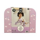 Member s Mark 18-piece Pretend Play Tin Tea Party Set With Carrying Case  cats 